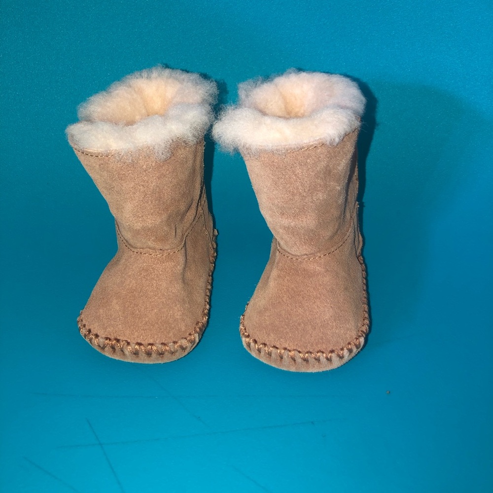 UGG Chestnut Suede Shearling Boots
